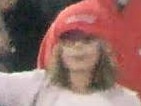 Victoria Police are appealing to the public to help find a woman in a Trump supporter-style red hat that attended Thursday night's anti-lockdown protests. Picture: Supplied by Victoria Police