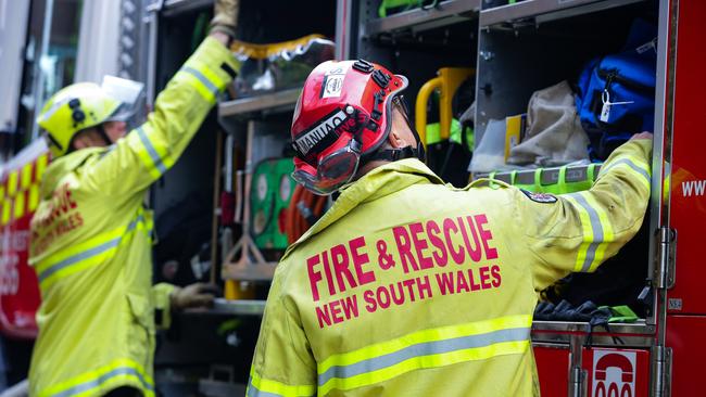 Fire crews arrived at Dale Corner about 1.32pm to find smoke billowing from the side of the single-storey house.