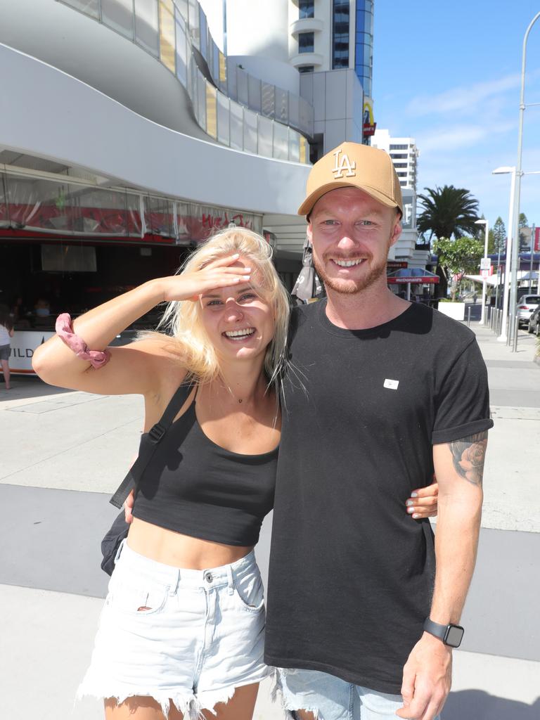 Joanna Piotrowsk and Jacob Collins of Broadbeach. Picture Glenn Hampson