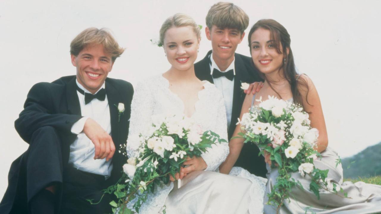 Dieter Brummer, Melissa George, Matt Doiran and Laura Vasquez on Home And Away.