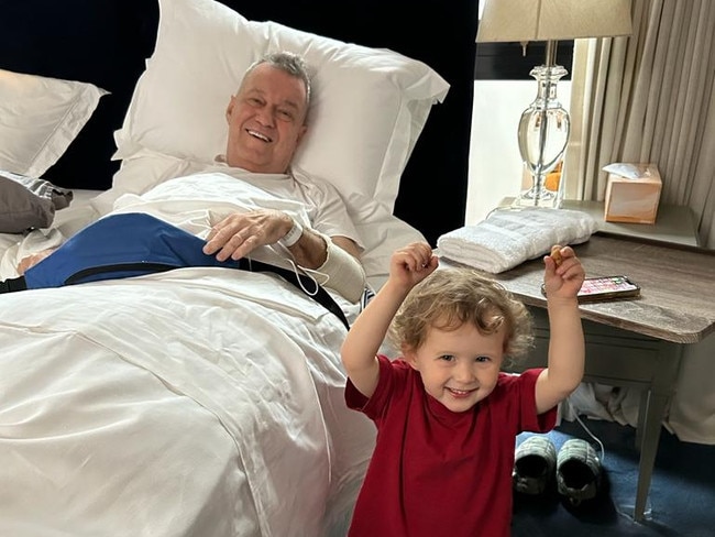 Jimmy Barnes is home in time for Christmas after major heart surgery. Picture: Supplied