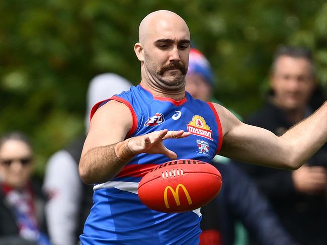 Brayden Crossley trained with the Bulldogs in pre-season. Picture: Quinn Rooney/Getty Images