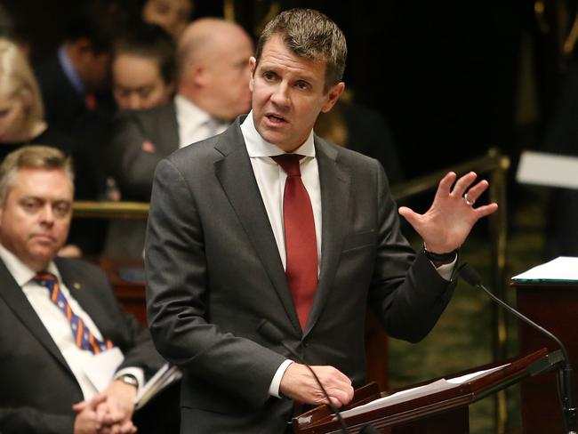 Premier Mike Baird isn’t backing down over the greyhound ban / Picture: Richard Dobson