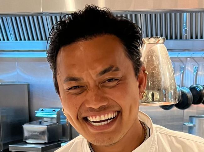 Celebrity chef, Khanh Ong at the American Express Centurion Lounge. Picture: Supplied