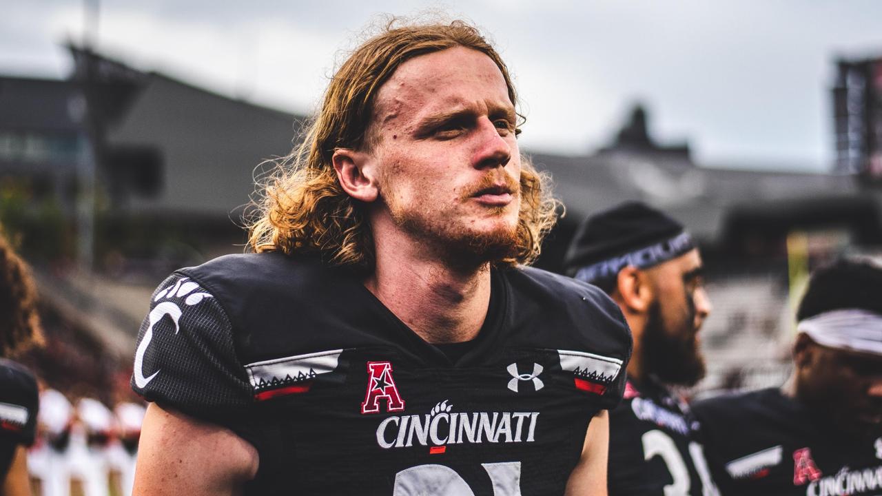 Mason Fletcher is making a name for himself in the US. Picture: Cincinnati Bearcats