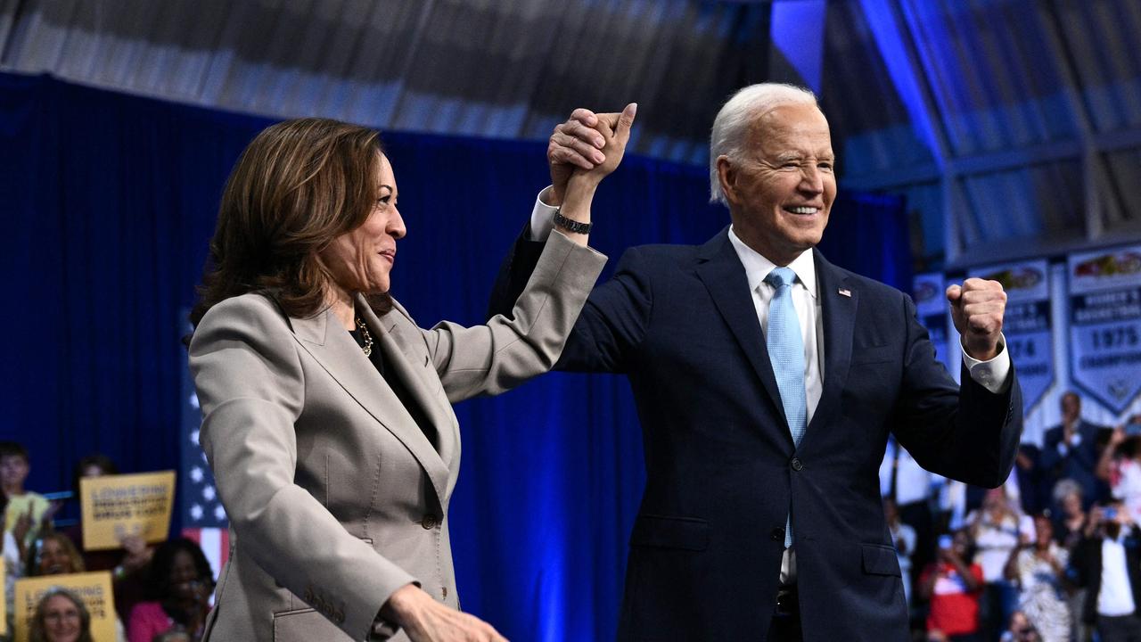 Supporters leave Kamala Harris and Joe Biden event early