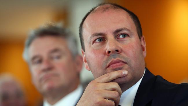 Treasurer Josh Frydenberg said the change of plan was because the government wants keep competition in the mortgage market, amid concerns that only the largest banks could afford to pay steeper bonuses to brokers. Picture: Aaron Francis/The Australian