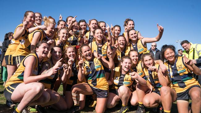 The St Mary’s Salesian women are  into the Premier ranks after two premierships on the trot