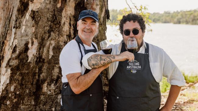 Mark Best and Duncan Welgemoed when at a previous Tasting Australia event in Loxton.