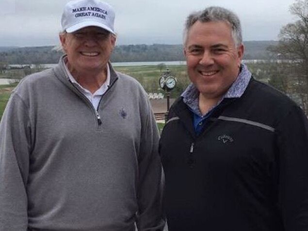 18/04/2018 Australian Ambassador to the US Joe Hockey with US President Donald Trump. Source: ABC