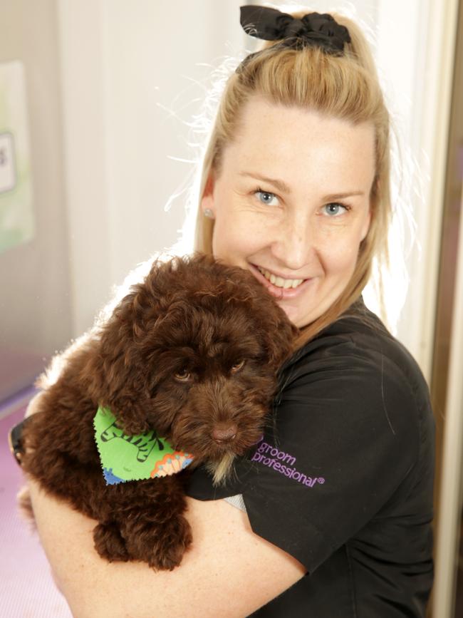 Ms Walsh with Luna. Picture: Norm Oorloff