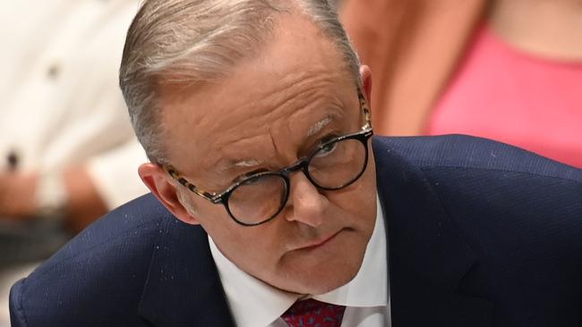 CANBERRA, AUSTRALIA, NewsWire Photos. FEBRUARY 15, 2024: Prime Minister Anthony Albanese during Question Time at Parliament House in Canberra. Picture: NCA NewsWire / Martin Ollman