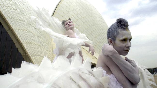 Rings, right, and Tanya Sternberg in 2003 as part of the Opera House's 30 year celebration. Picture: Jeremy Piper