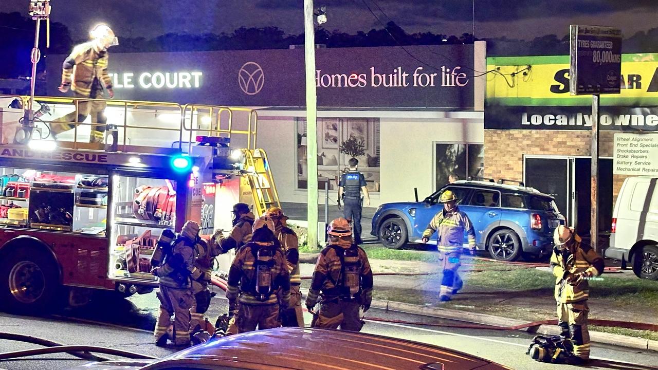 Emergency services have rushed to a Maroochydore mechanic shop after plumes of black smoke was seen billowing from the area on August 19.