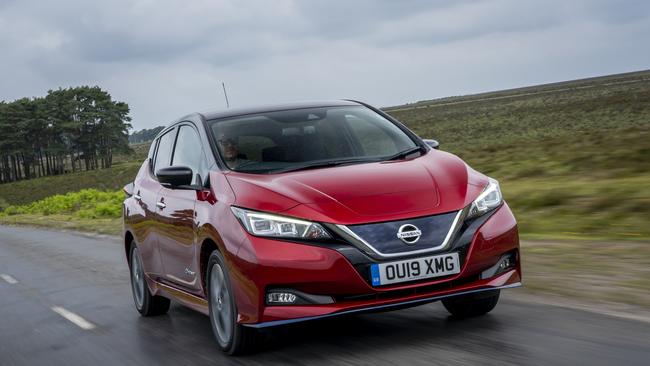 The UK version of the 2021 Nissan Leaf e+. The company says Australia is a ‘difficult market’.