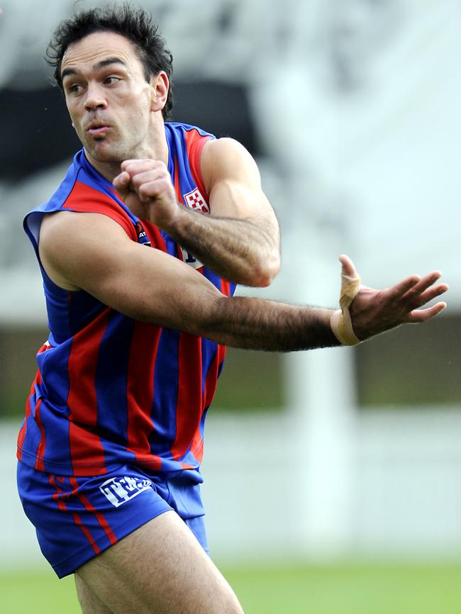 Cory McGrath in action for Port Melbourne.