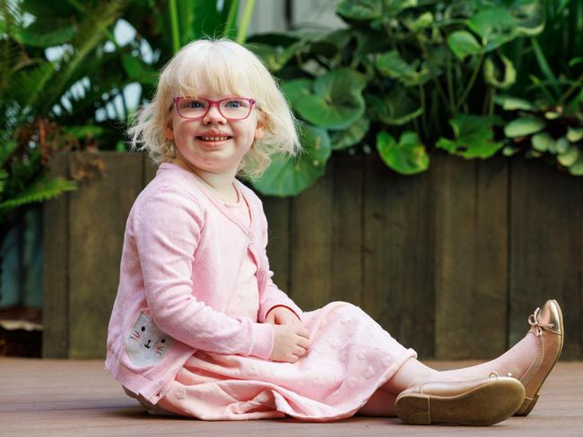 WEEKEND TELEGRAPH SPECIAL JANUARY 19, 2024Montana Jackson 5 is part of a clinical trial at Westmead ChildrenÃs Hospital and the size of her brain tumour has shrunk by about 50 percent. Picture: David Swift