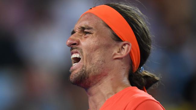 Alexandr Dolgopolov knows he’s in for a tough one. Picture: AAP