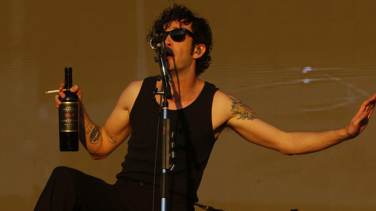 Healy - pictured here doing Lollapalooza Chile festival in March - is rumoured to be Swift’s new boyfriend. Picture: Marcelo Hernandez/Getty Images