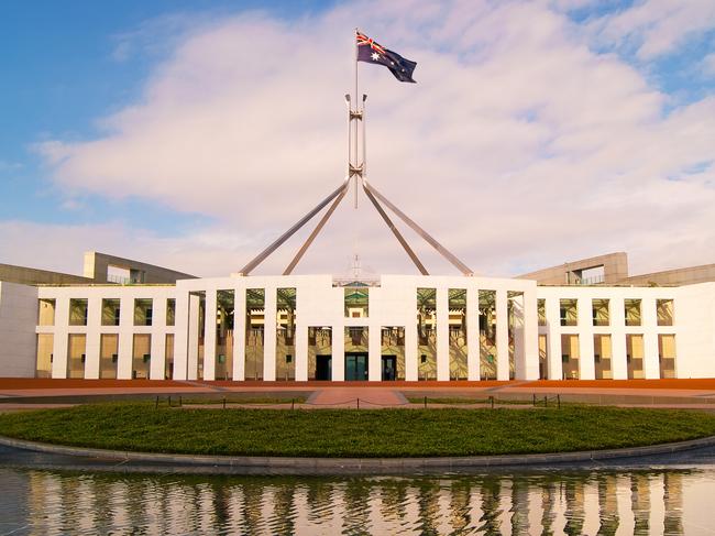 Parliament House in Canberra, Australia.