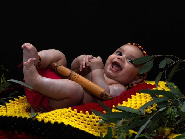 NT cutest baby Junior Hewitt Ockerby. Picture: George Williams