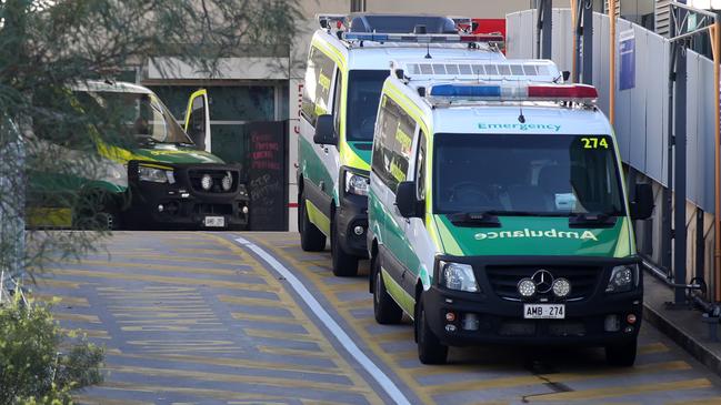 The ambulance union worked with Labor on its campaign across social media and scrawled chalk messages ­denouncing the previous Marshall government on ambulances in South Australia. Picture: Kelly Barnes