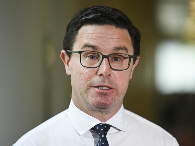 CANBERRA, Australia - NewsWire Photos - August 19, 2024: Party leader of the National Party of Australia, David Littleproud holds a press conference at Parliament House in Canberra. Picture: NewsWire / Martin Ollman