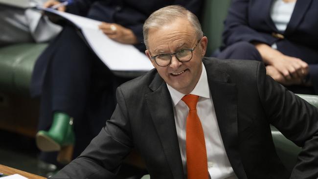 Prime Minister Anthony Albanese during Question Time at Parliament House in Canberra. Picture: NCA NewsWire / Martin Ollman