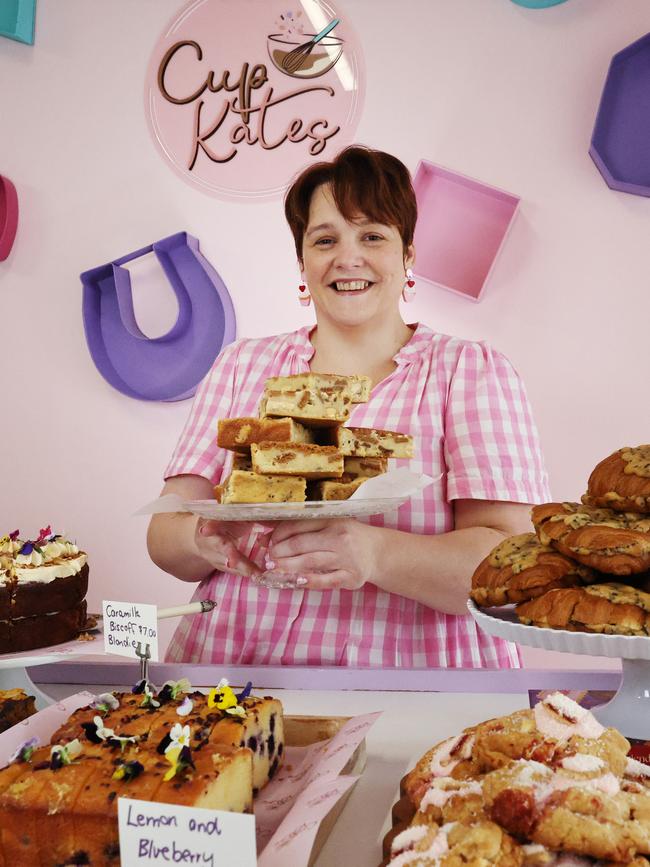 Kate Jordan has been baking sweet treats in her home kitchen under her business CupKates for 15 years. Picture: Brendan Radke
