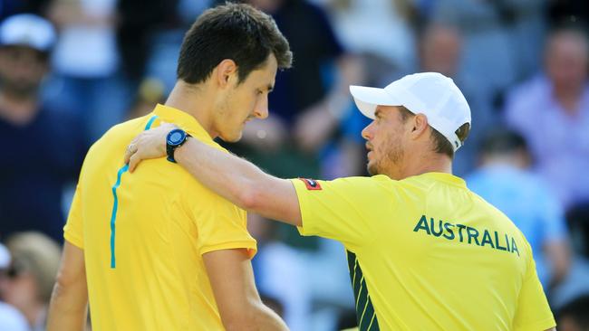 Australia's Bernard Tomic made frank comments about Lleyton Hewitt