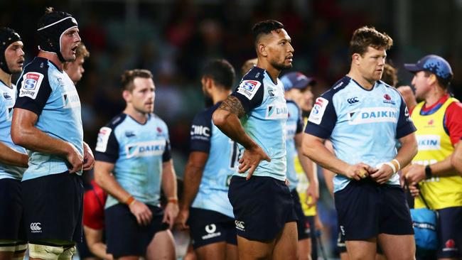 There was no joy for the Waratahs players at Allianz Stadium this year. Picture: Getty Images