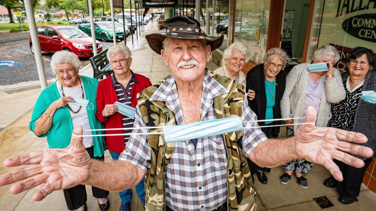 Don Brown of Tallangata is happy the mask rules are easing. Picture: Simon Dallinger