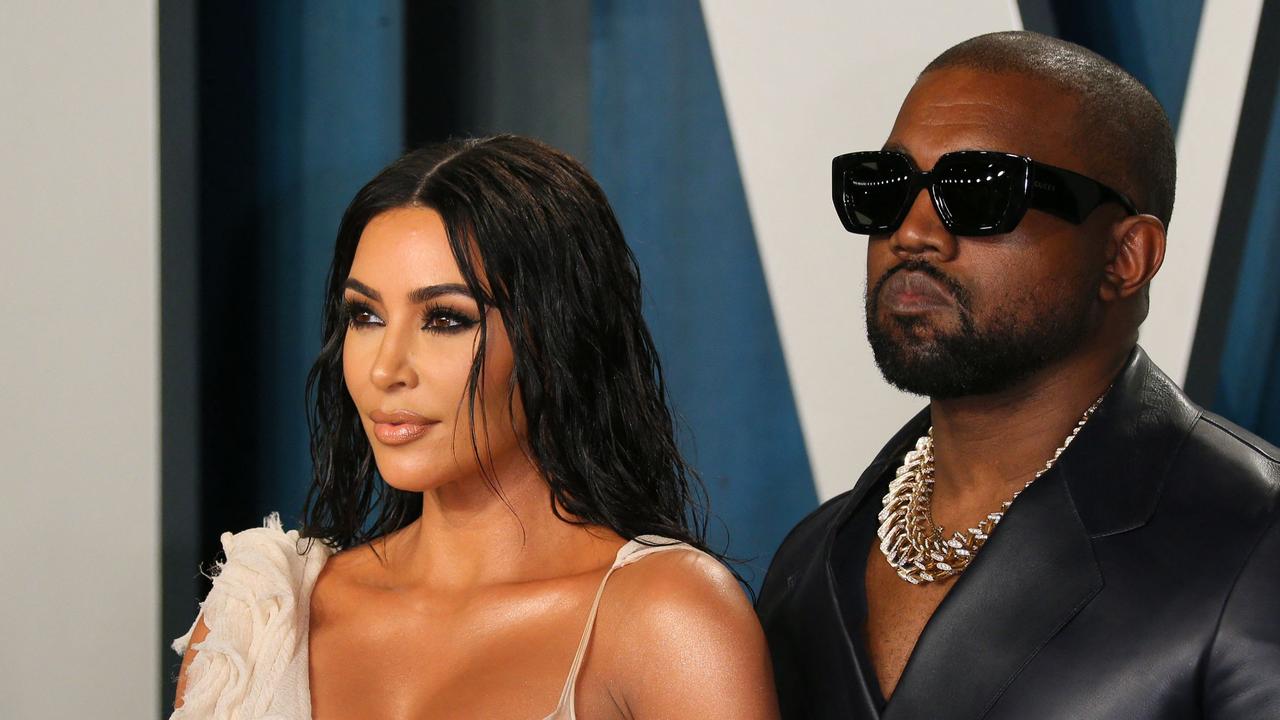 Kim and Kanye’s split is getting messier by the day, with Kim repeatedly asking him to take his issues offline. Picture: AFP