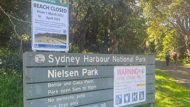 Nielsen Park will be closed until April 2023.