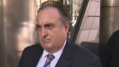 Bradley Grimm outside the County Court in June 2024. Picture: Channel 9