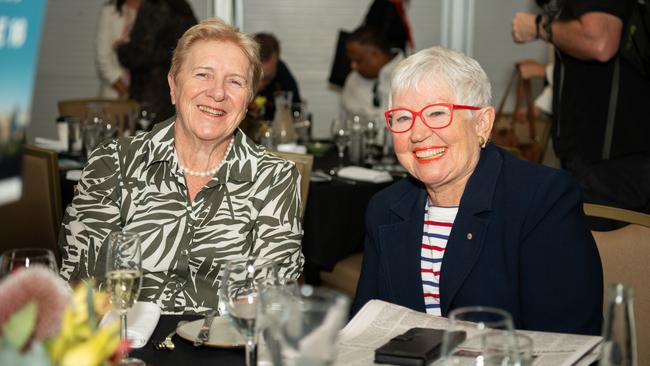 Laureen Manzie and Carole Miller at the NT News Futures Northern Territory forum 2024. Picture: Pema Tamang Pakhrin