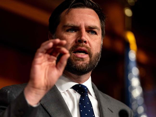 Ohio Senator JD Vance suggested people should be more willing to stay in unhappy marriages for the sake of their children in resurfaced footage. Picture: Kent Nishimura/Getty Images/AFP