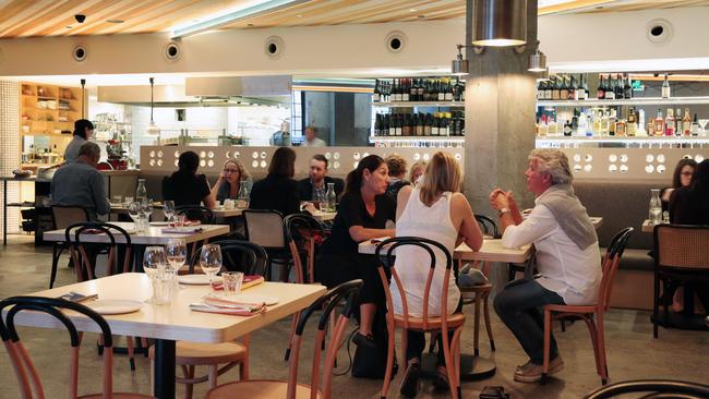 The dining space at No 1 Bent St, the new restaurant by Mike McEnearney. Picture: John Fotiadis