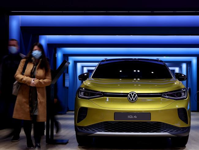 The new Volkswagen (VW) ID. 4 electric automobile. Most electric cars will be out of the average Australia’s price range for years to come.