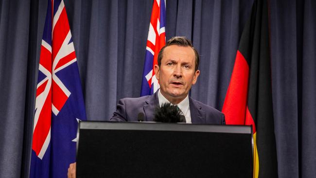 Western Australian Premier Mark McGowan. Picture: NCA NewsWire / Tony McDonough