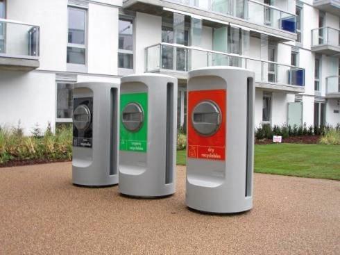 Examples of automated waste collection system waste inlets. Picture: Contributed