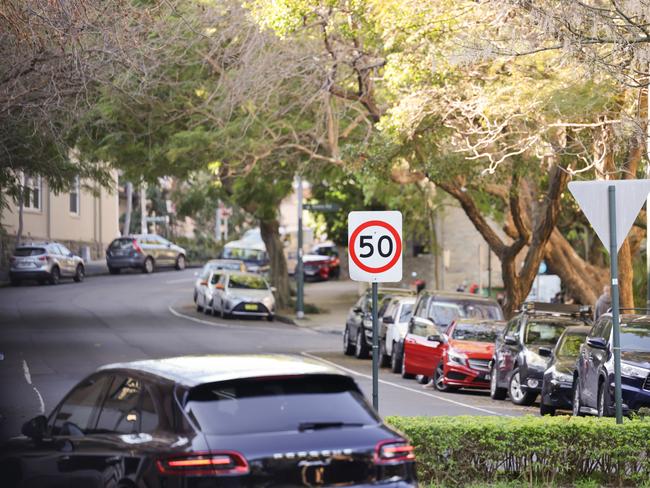 Roslyn Gardens, in Rushcutters Bay, should also be 40km/h. Picture: Tim Pascoe