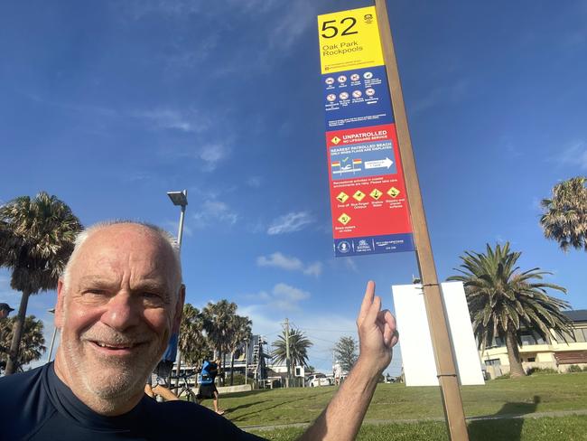 Peter Green, like other residents, wants to see larger and clearer signage. Picture: Supplied