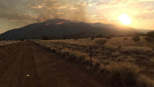 The fire has destroyed 160,000ha near Umuwa. Picture: CFS