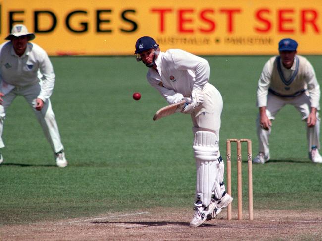 Brendan Ricci batting for Victoria against New South Wales at the SCG.