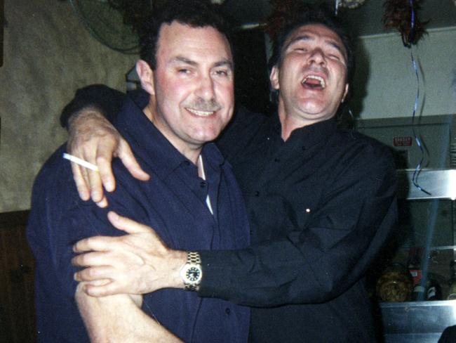 Nik Radev (right) with lawyer turned gangster Mario Condello.