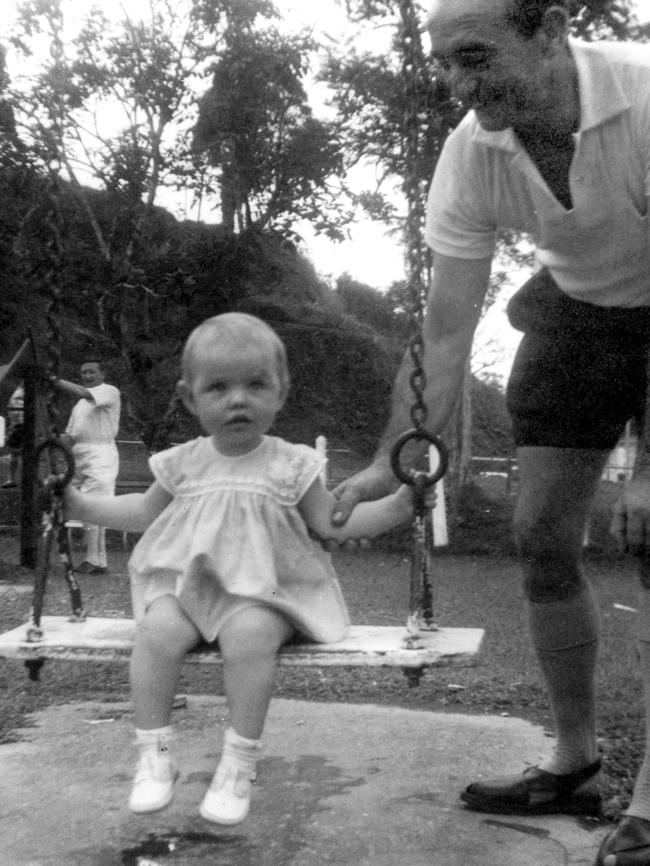 Margaret Wenham's father, John Hetherington, with young Margaret. (Pic: Supplied)