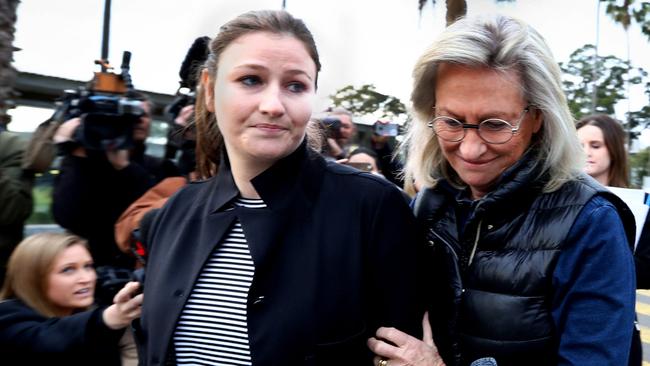 Co-accused Harriet Wran walks free from prison. Picture: Renee Nowytarger / The Australian