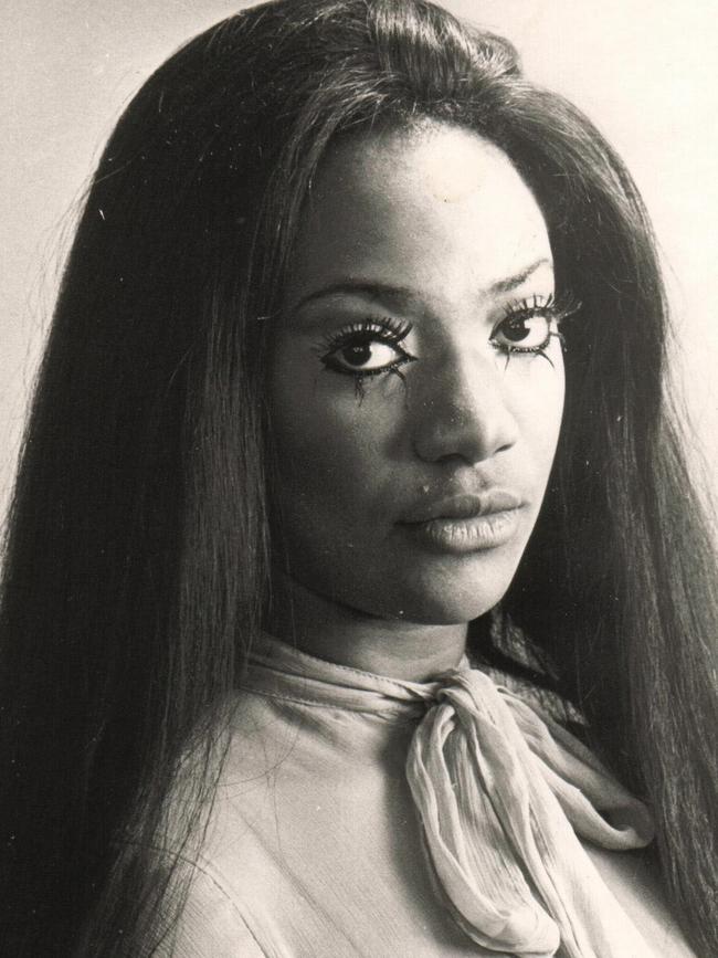 Marcia Hines in theatre stage musical Hair in 1969.