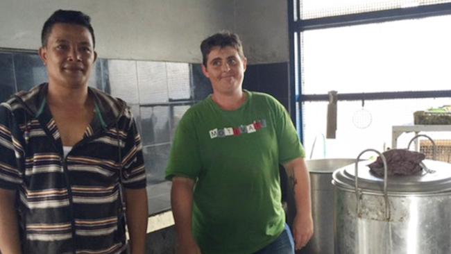 Renae Lawrence in the kitchen of Bali’s Bangli jail where she is held. Picture: News Corp Australia